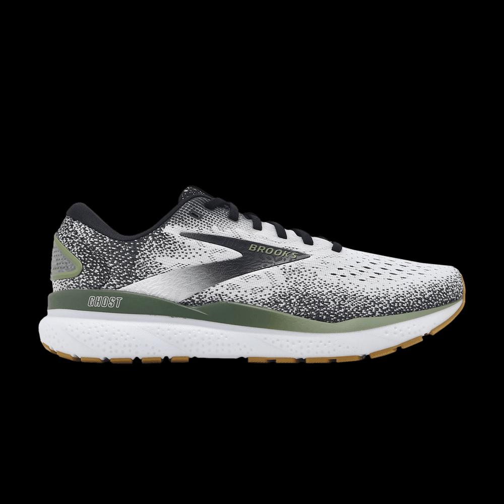 Кроссовки Brooks Ghost 16 'White Black Green' 1