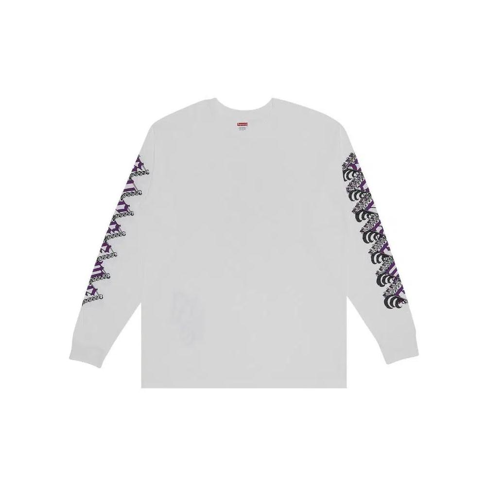 Футболки с длинным рукавом Supreme Strawberries Long-Sleeve Tee 'White' 1