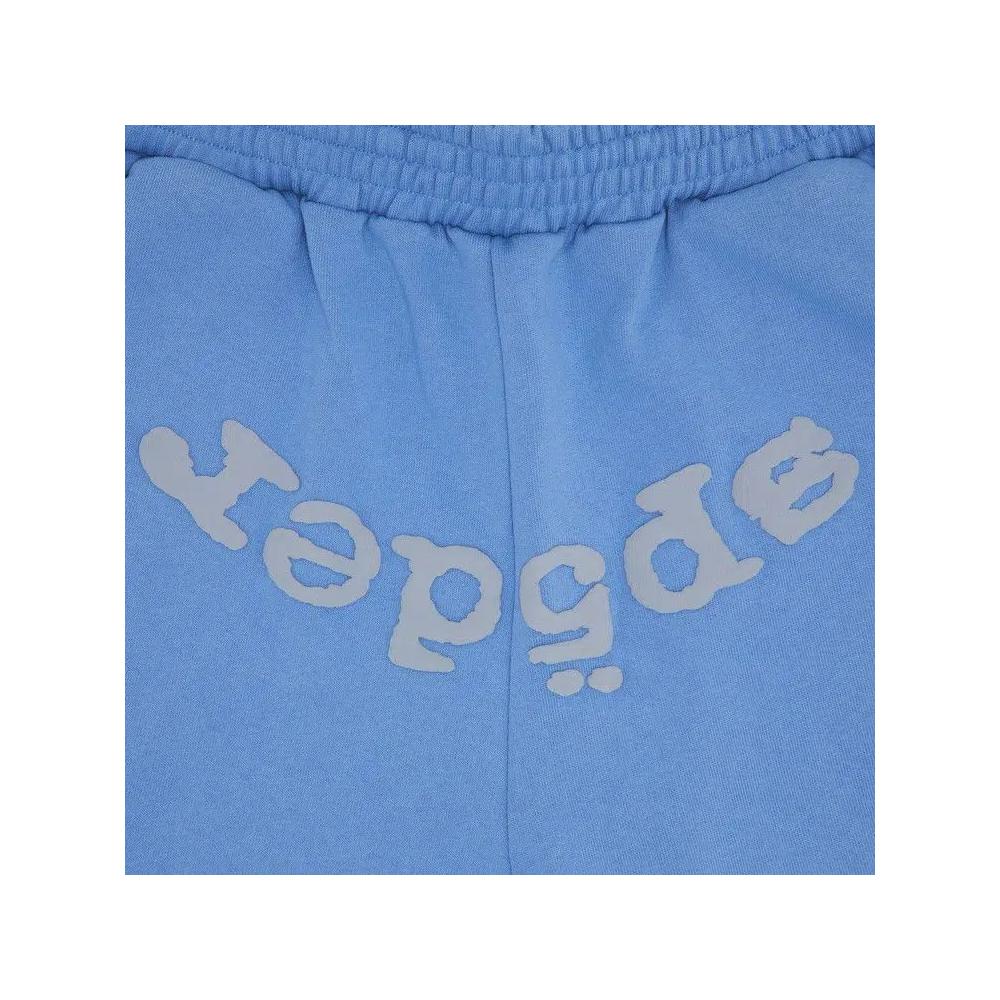 Шорты Sp5der OG Web V2 Sweatshort 'Dusty Blue' 3