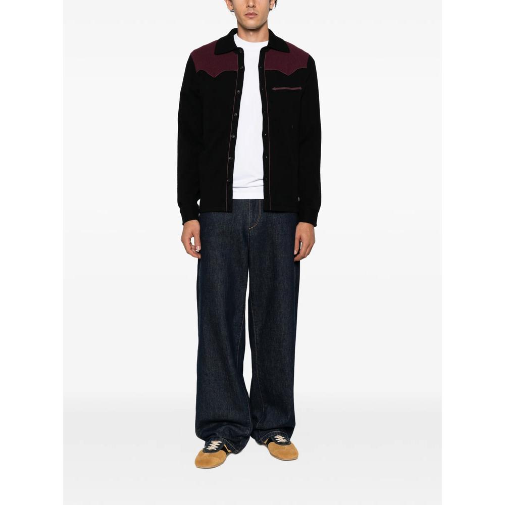 western-style panelled cardigan 2