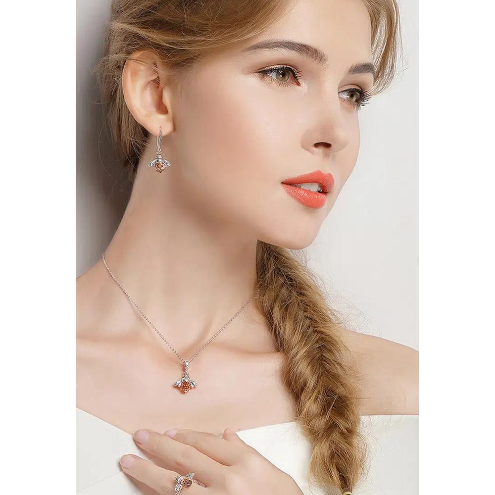 Серьги-капли Lady Bee из стерлингового серебра 925 пробы 7