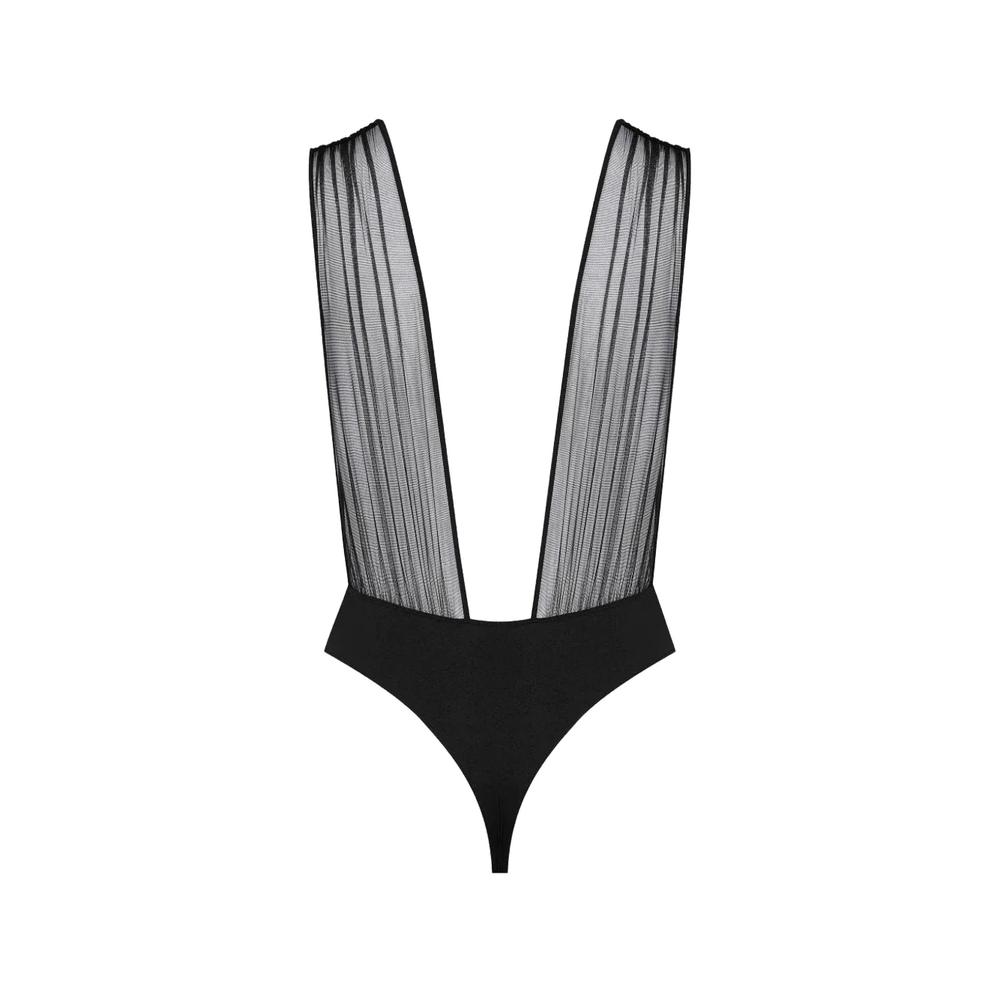 Nuit Fauve pleated tulle bodysuit 2