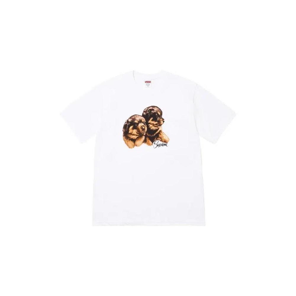 Футболки Supreme Puppies Tee 'White' 1