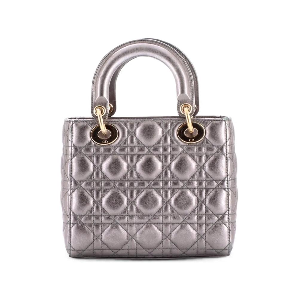Стеганая сумка на плечо My ABCDior Lady Dior Bag Metallic Cannage 2