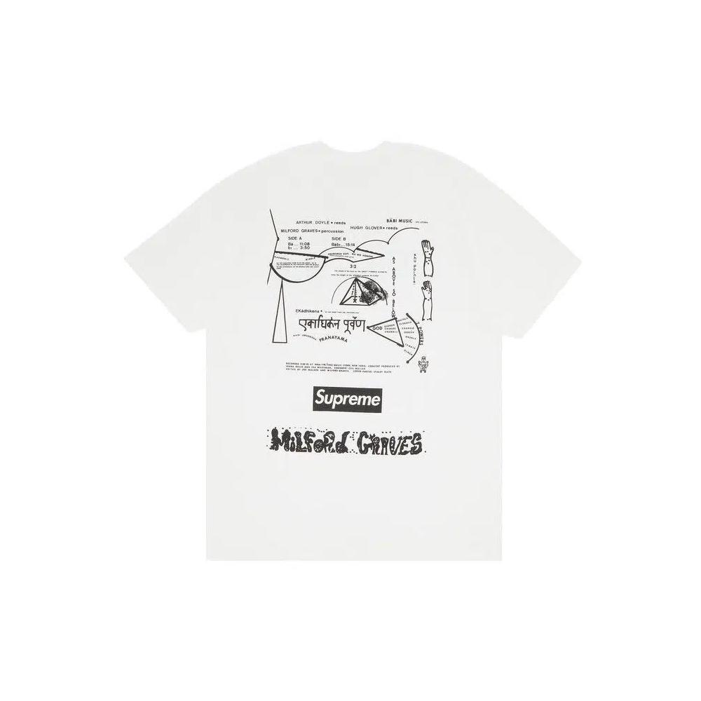 Футболка Supreme Milford Graves Tee 'White' 2