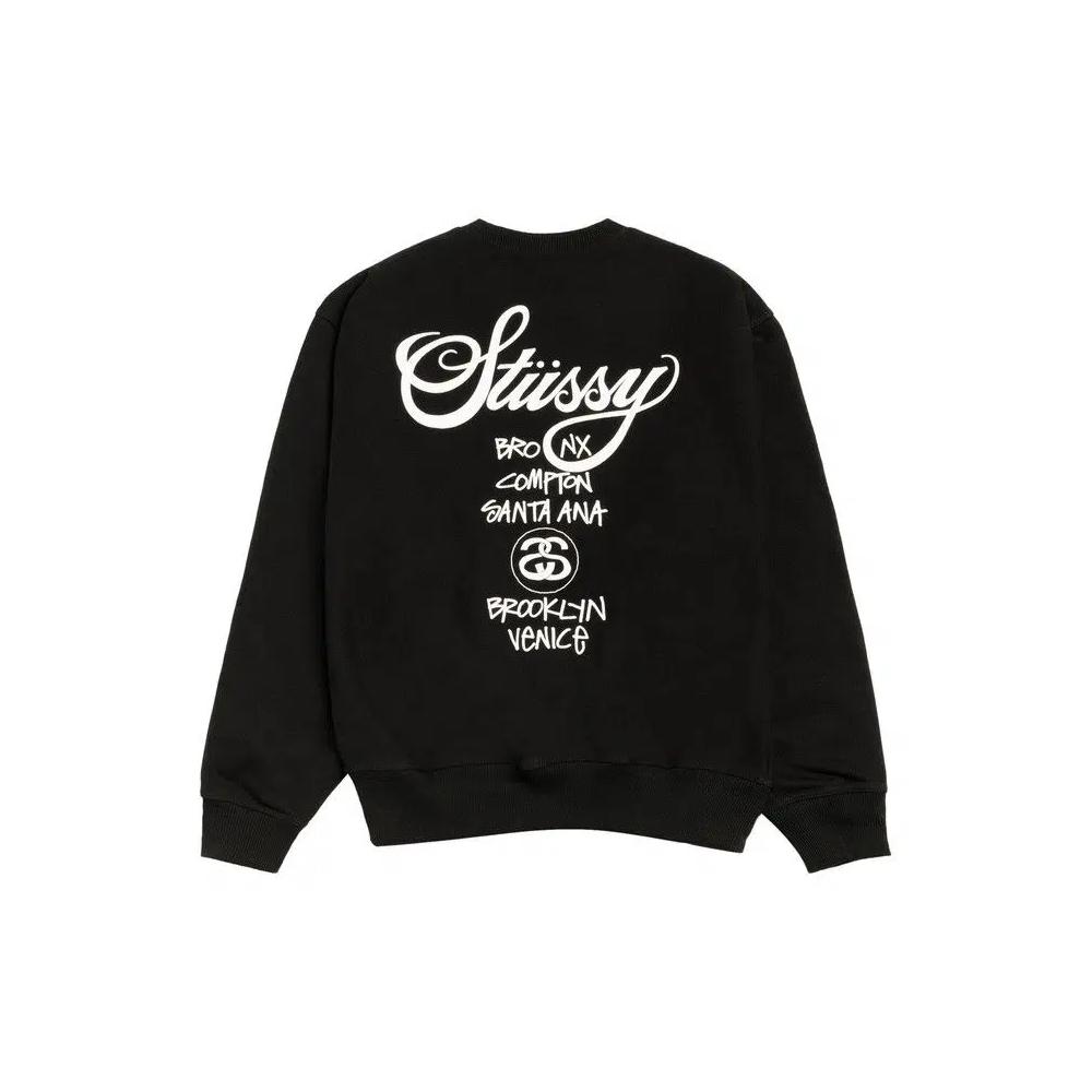 Свитшоты Stussy World Tour Crew 'Черный' 2