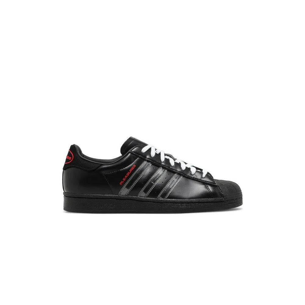Кроссовки Pleasures x adidas Superstar 'Black' 1
