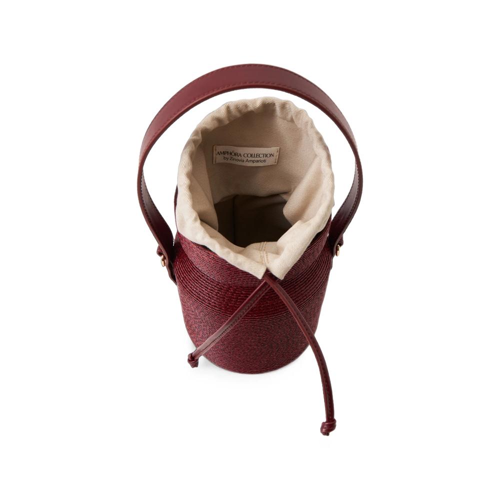 mini Kylix woven bucket bag 2
