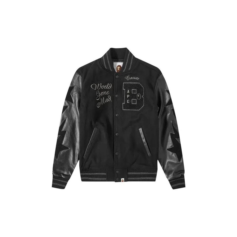 Варсити-куртки BAPE Varsity Jacket 'Black' 1