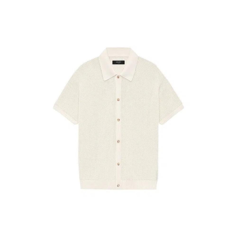 Топы Amiri Crochet Mesh Shirt 'Ivory' 1