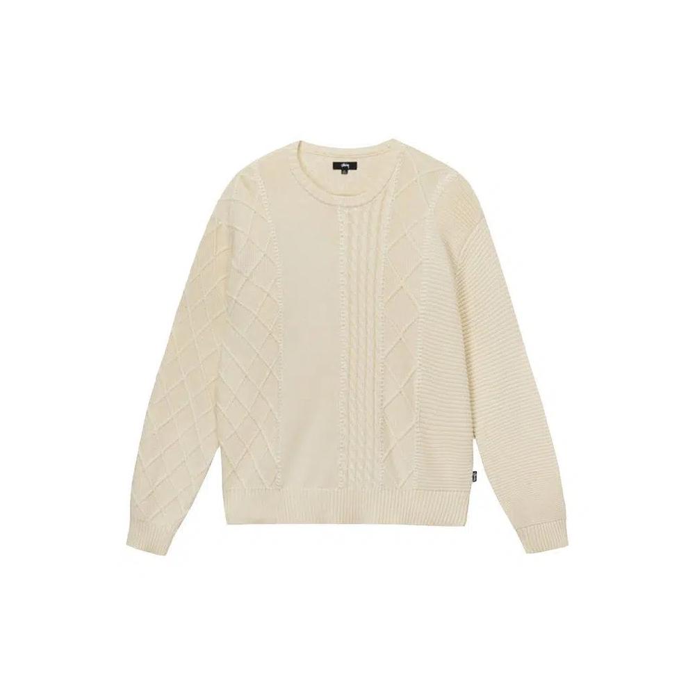 Свитер Stussy Patchwork Sweater 'Натуральный' 1