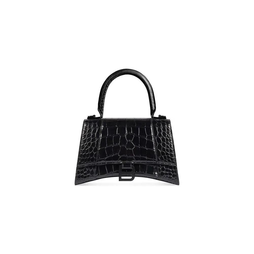 Сумки с ручками Balenciaga Hourglass Small Top Handle Bag 'Black' 1