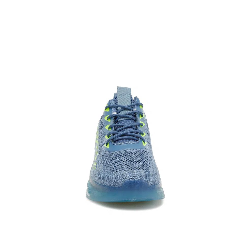 Массивные нескользящие кроссовки Flyknit синие 4