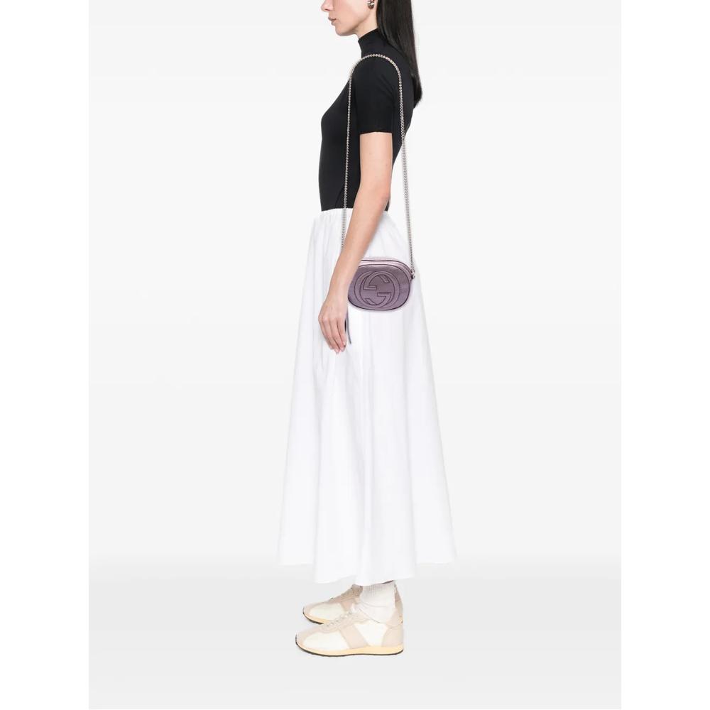 Сумка через плечо Mini Metallic Pebbled Calfskin Soho Chain (2016-2026 годы) 2