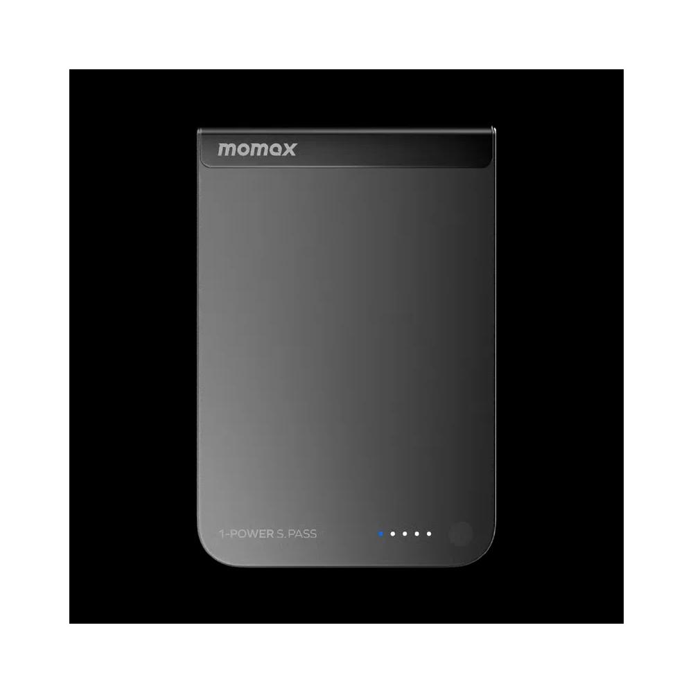 Momax 1-Power S.Pass 10000mAh Qi2 магнитный внешний аккумулятор - Black черный 3