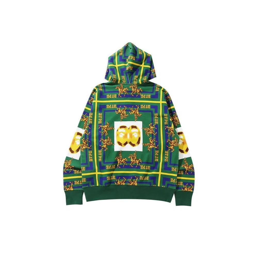 Толстовки на молнии BAPE Double Ape Head Relaxed Full Zip Hoodie 'Green' 2