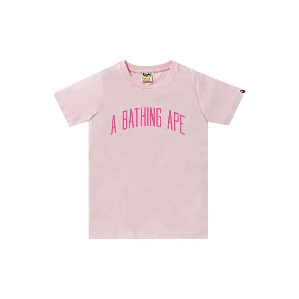 Футболки BAPE A Bathing Ape Letter Tee 'Розовый' 1