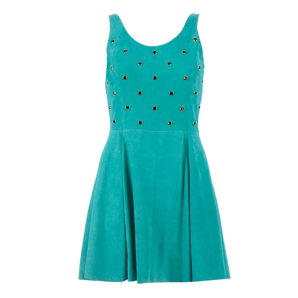 Embellished leather dress 1