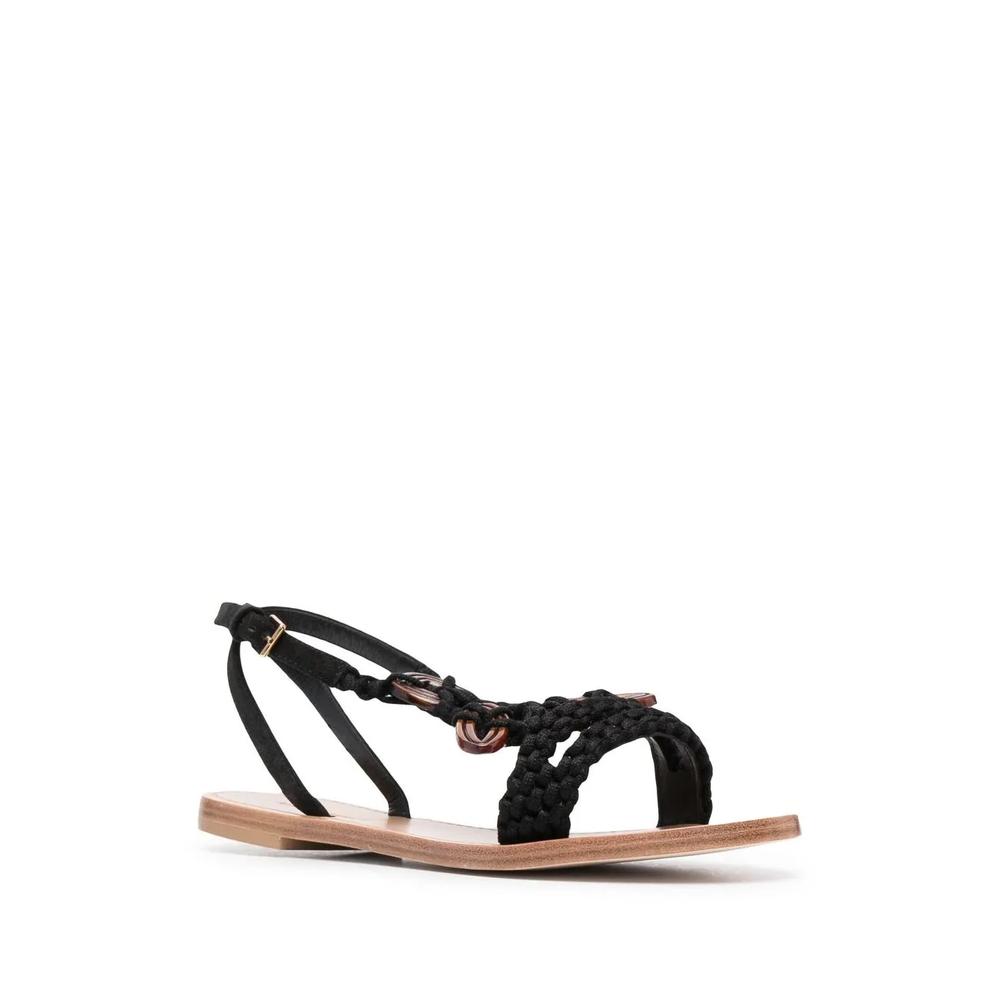 Сандалии с плетеными ремешками 2