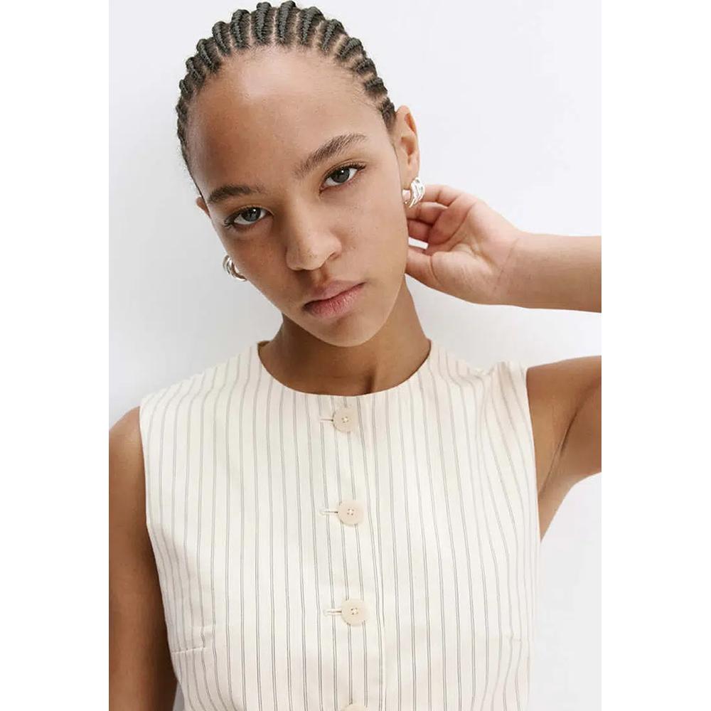 Жилет Supriya Lele x Mango Pinstripe Open-Back 4