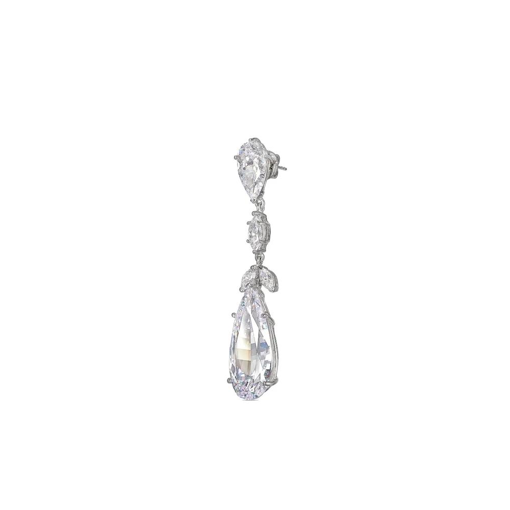 Серьги Calla Lily из белого золота с бриллиантами 2
