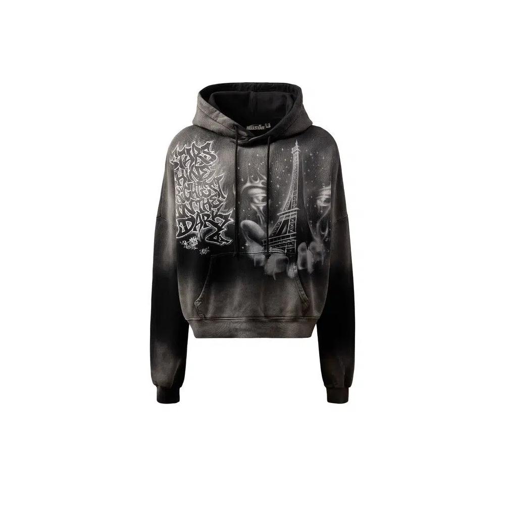 Худи Hellstar Eiffel Tower Hoodie 'Black' 1