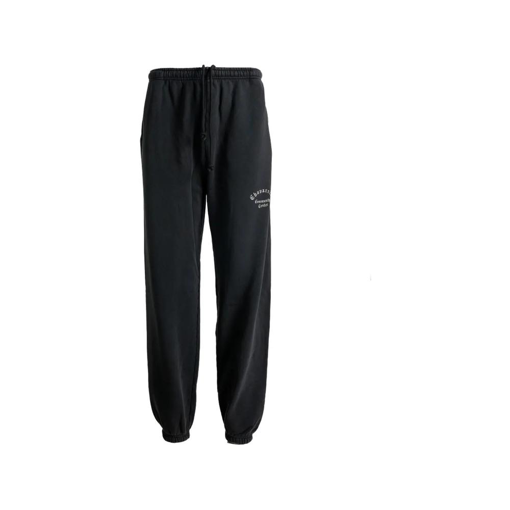 logo-print elasticated-cuff track pants 1