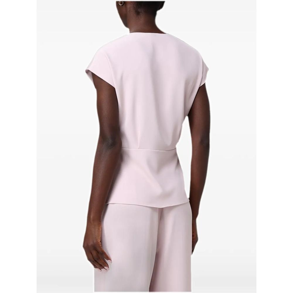 buckle-detail wrap-style top 2