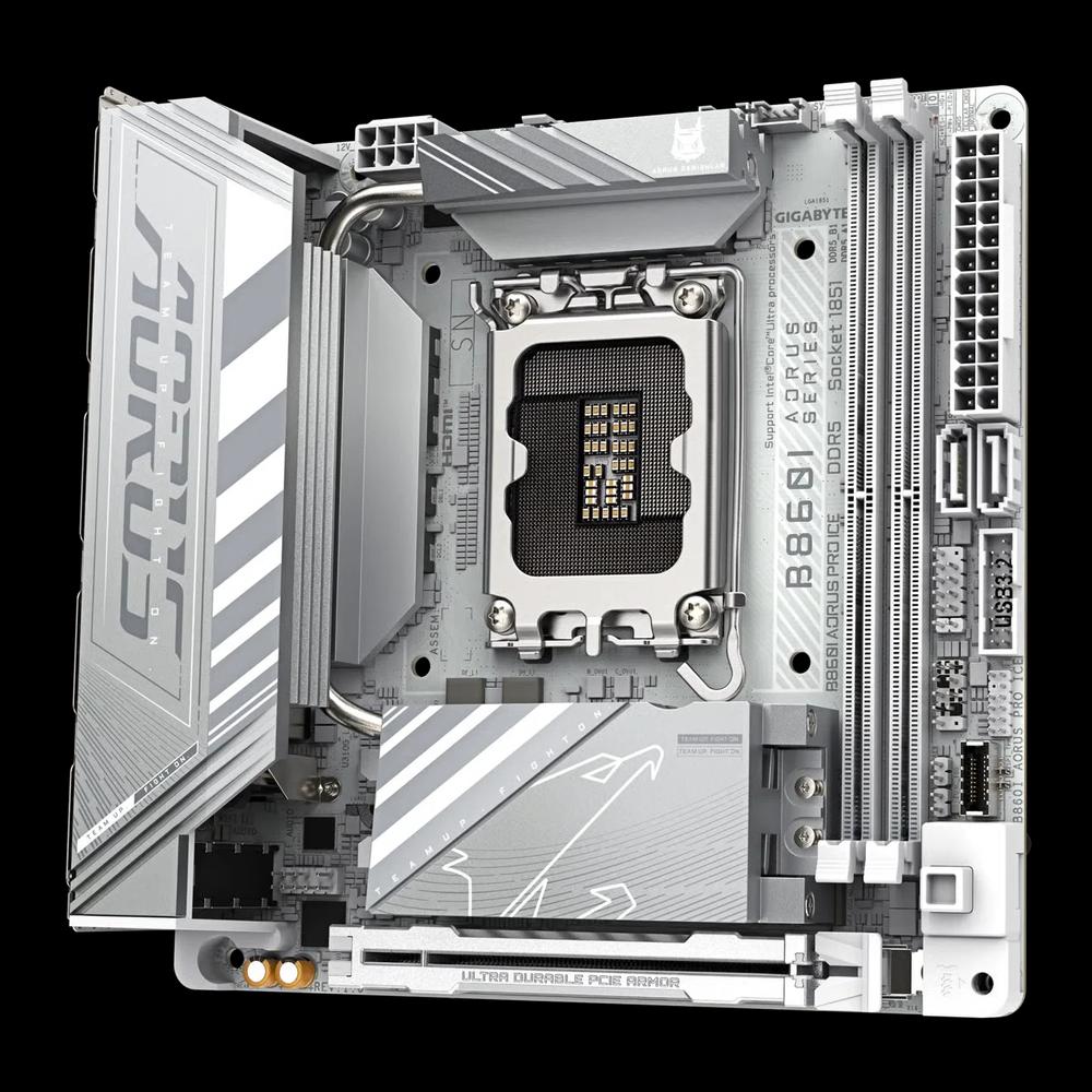 GIGABYTE B860I AORUS PRO ICE ITX белая материнская плата (DDR5) 4