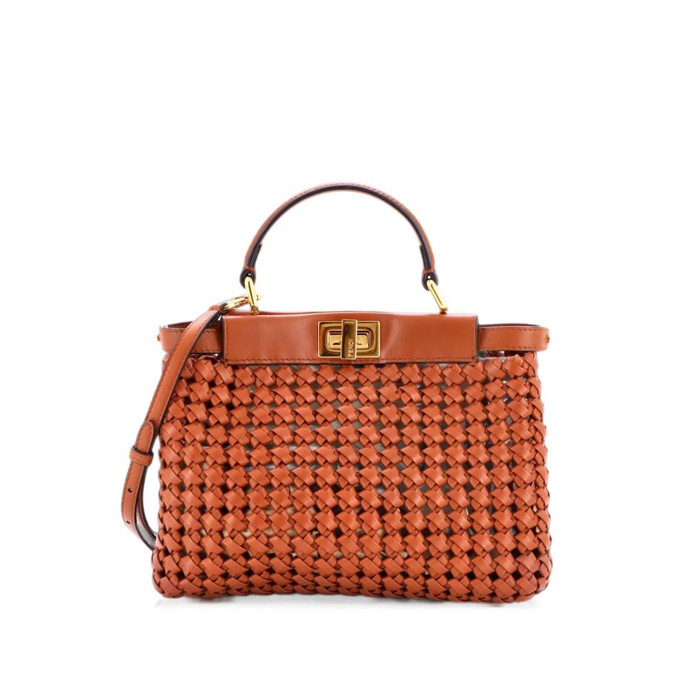 Мини-сумка на плечо Peekaboo Bag Braided Leather 1