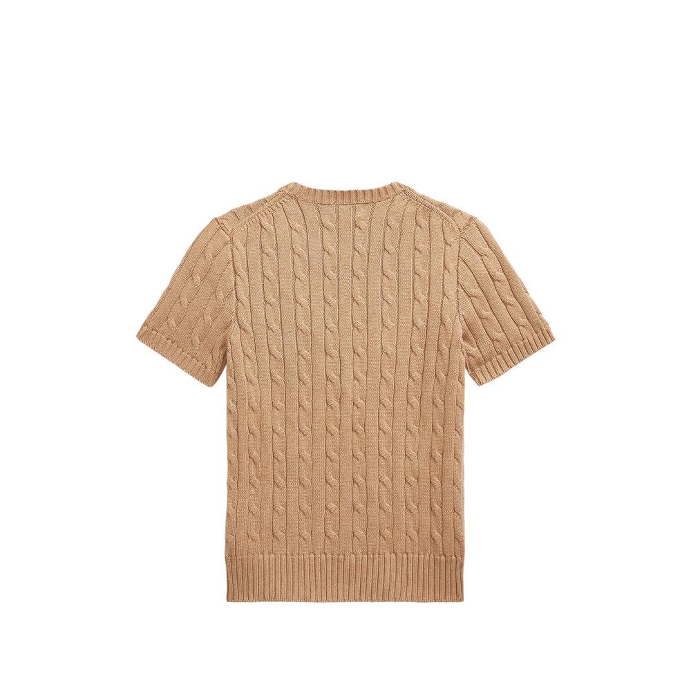 cable-knit short-sleeve T-shirt 2
