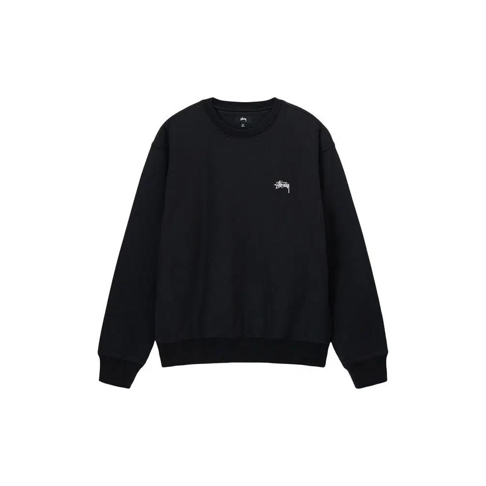 Свитеры Stussy Stock Logo Crew 'Washed Black' 1
