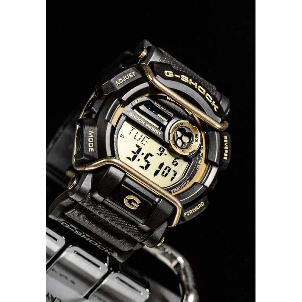 Мужские цифровые часы GD-400GB-1B2 с черным смоляным ремешком 5