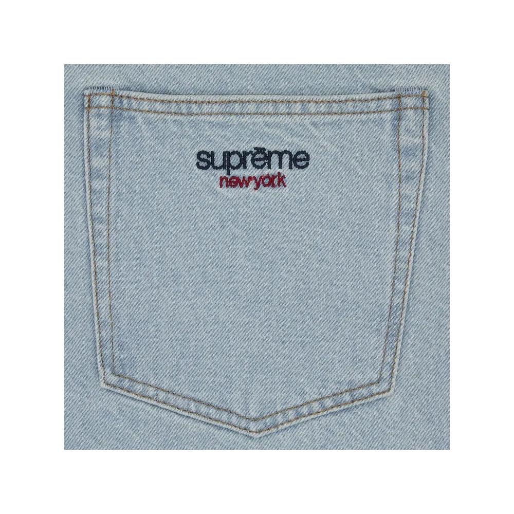 Шорты Supreme Baggy Denim Short 'Вымытый Индиго' 3