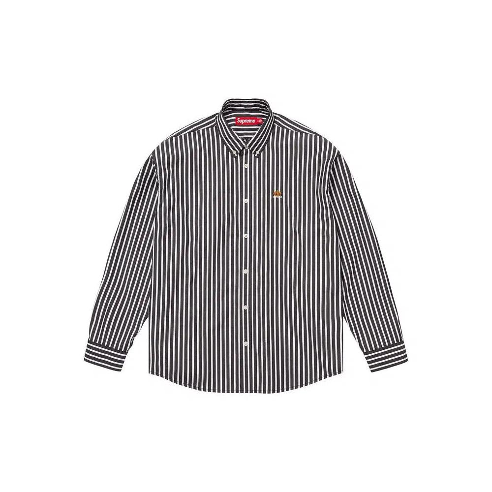 Рубашки Supreme Stripe Shirt 'Black' 1