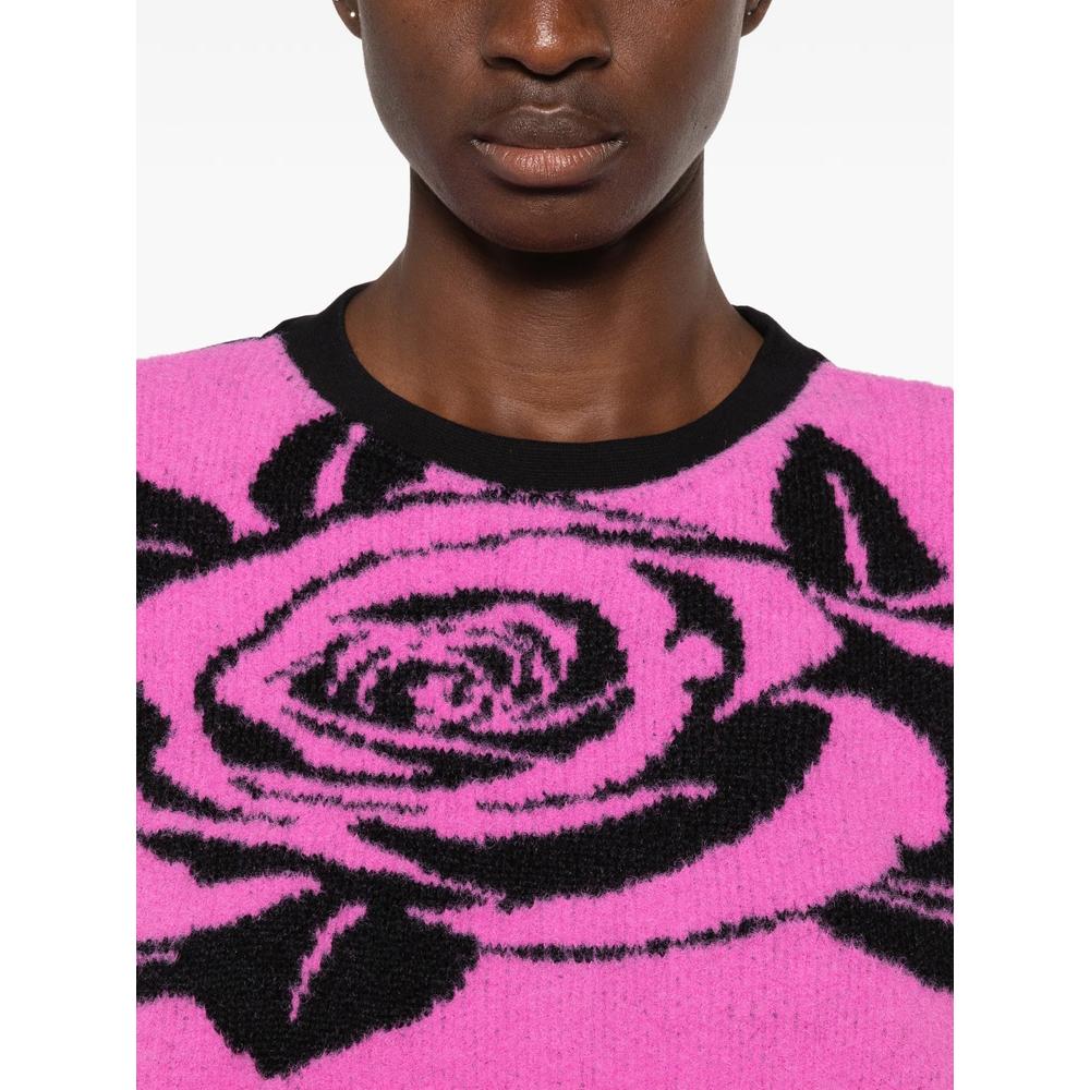 rose-intarsia intarsia-knit sweater 5