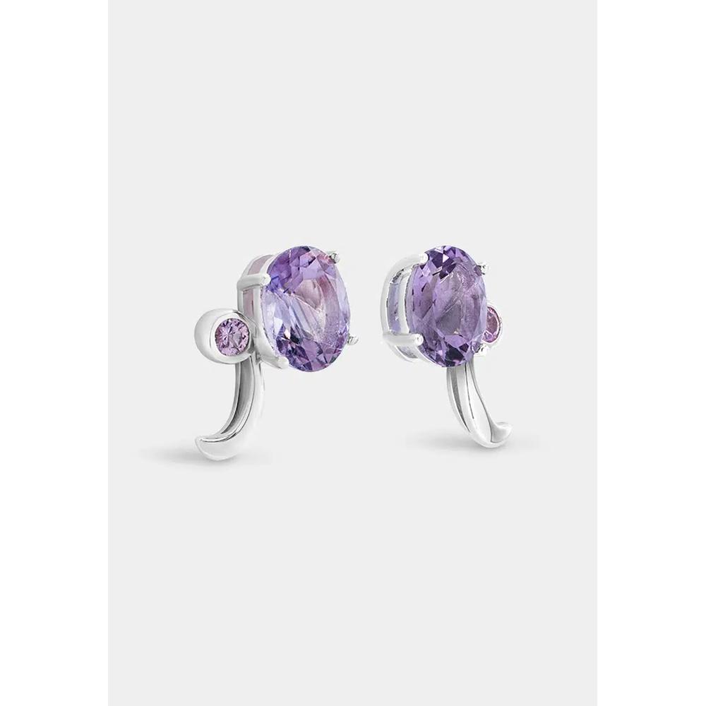 Серьги-гвоздики Glow Amethyst 2