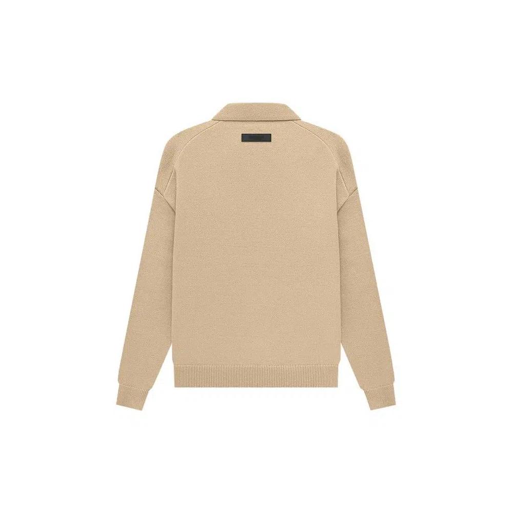 Поло Fear of God Essentials Knit Long-Sleeve Polo 'Sand' 2