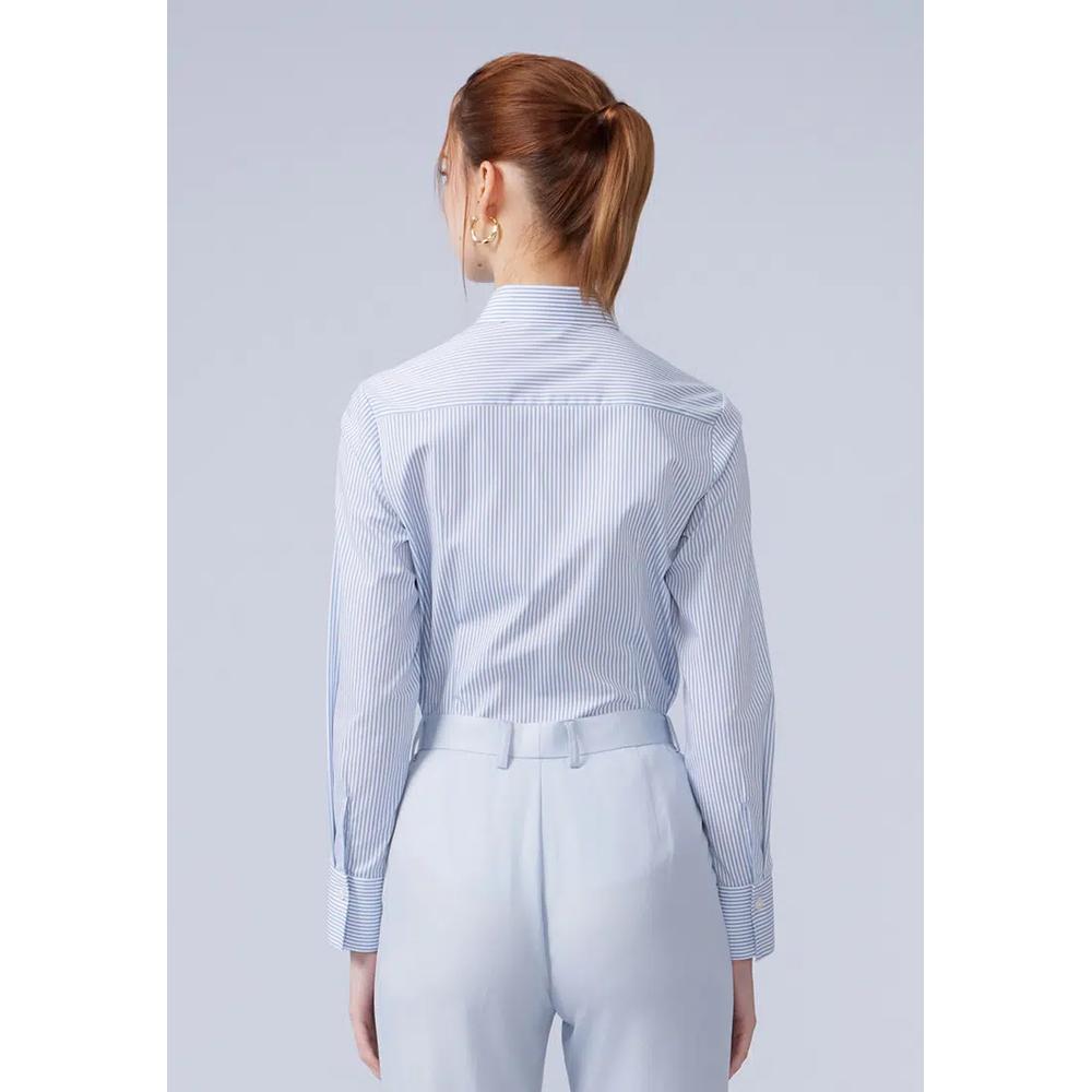 Сине-белая рубашка Slim Fit с галстуком 2