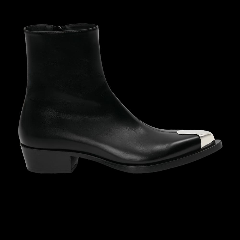 Ботинки Alexander McQueen Punk Boot 'Black Silver' 1