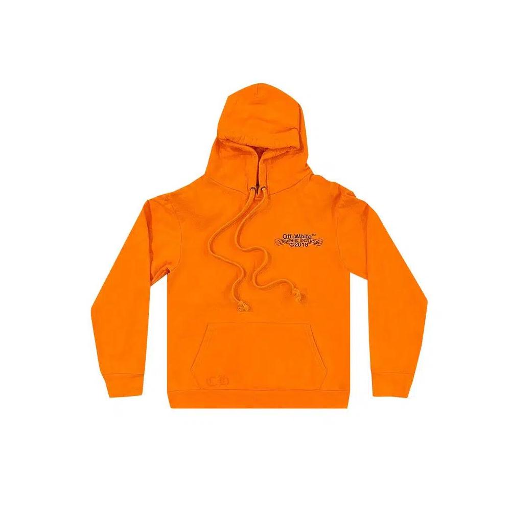 Худи Chrome Hearts x Off-White Scroll Hoodie 'Orange' 1