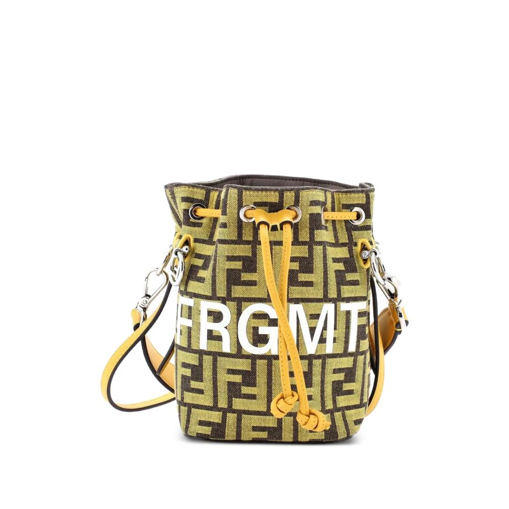 Сумка-ведро Mon Tresor Zucca Canvas Mini из коллаборации с Fendi Fragment 1