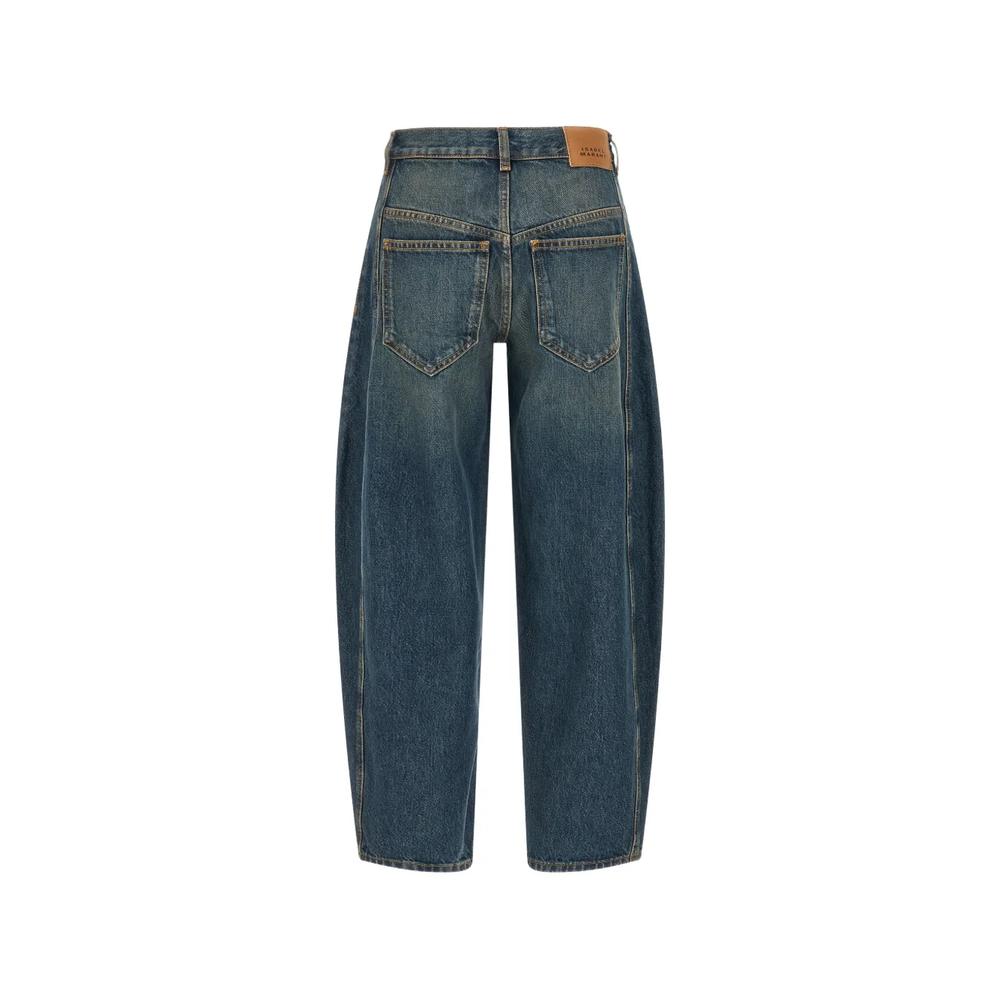 Oriane barrel-silhouette tapered jeans 2