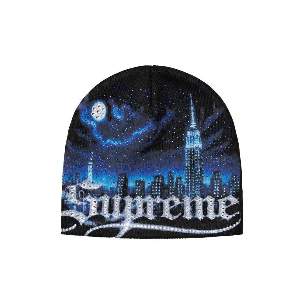 Вязаные шапки Supreme Cityscape Beanie 'Black' 1