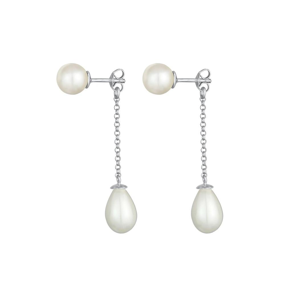 Серьги-каффы с жемчугом Swarovski® – серебро 925 3