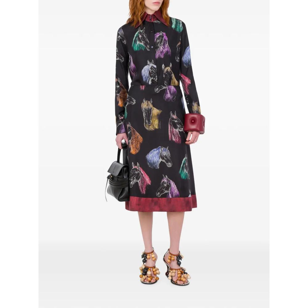 horse-print silk shirt 2