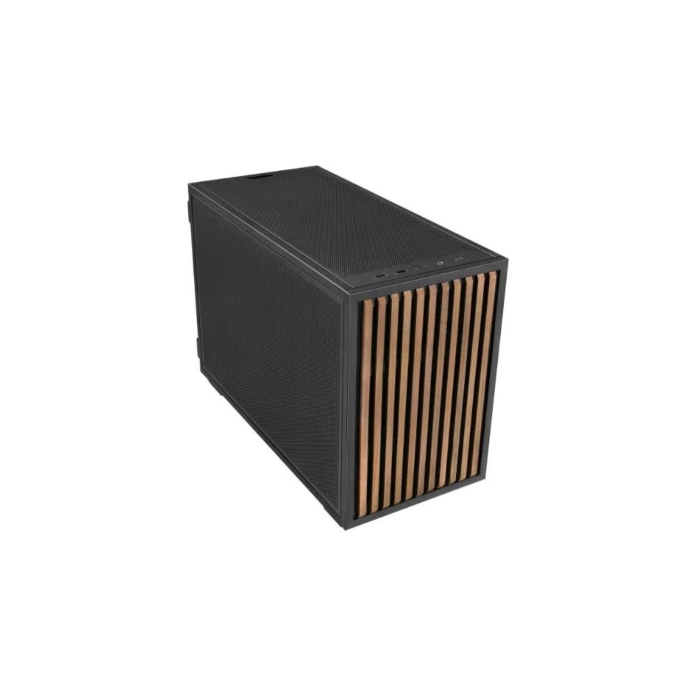 LIAN LI B4-mATX Wooden Micro-ATX корпус - Black черный 2
