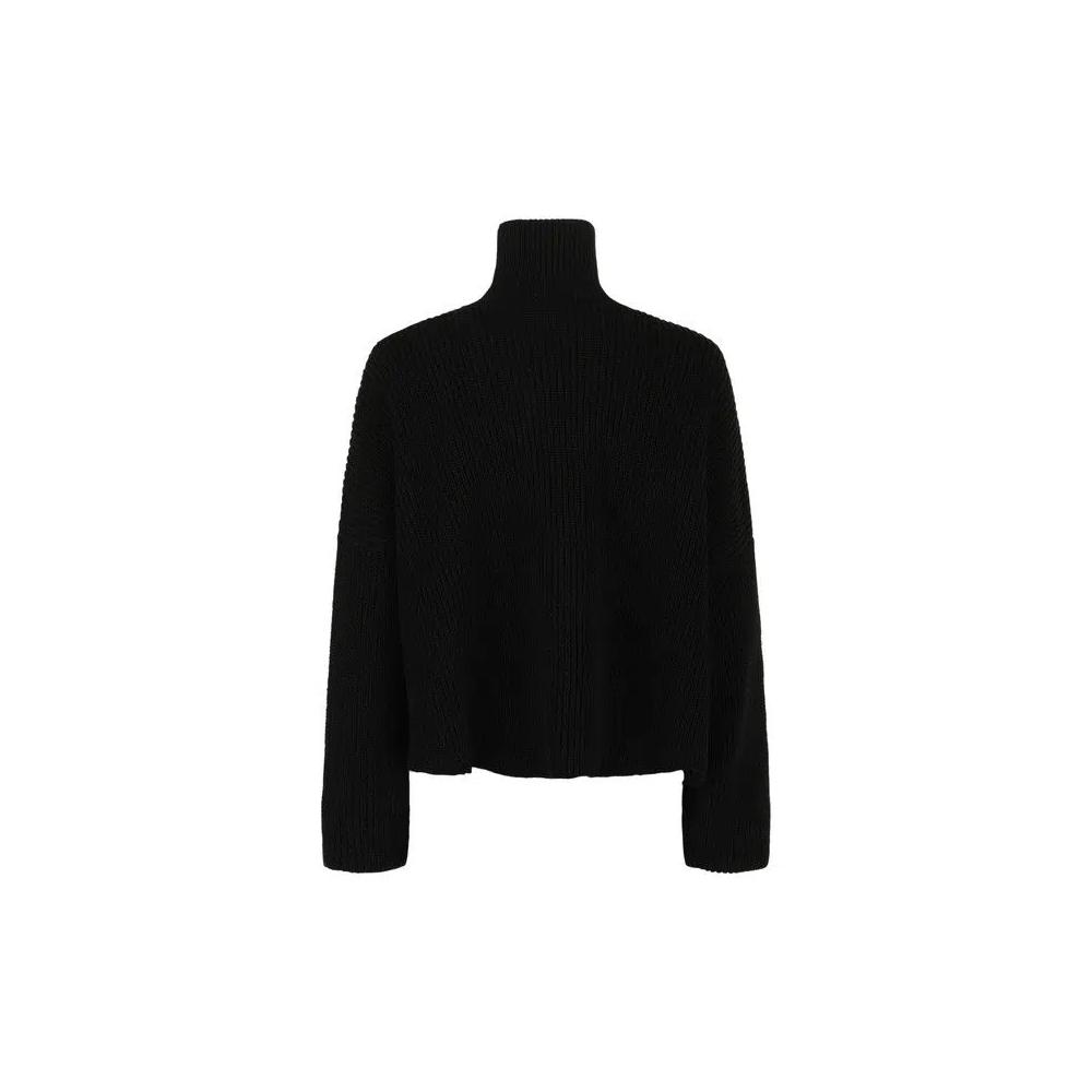 Свитеры Balenciaga Cropped Knit Sweater 'Black' 1