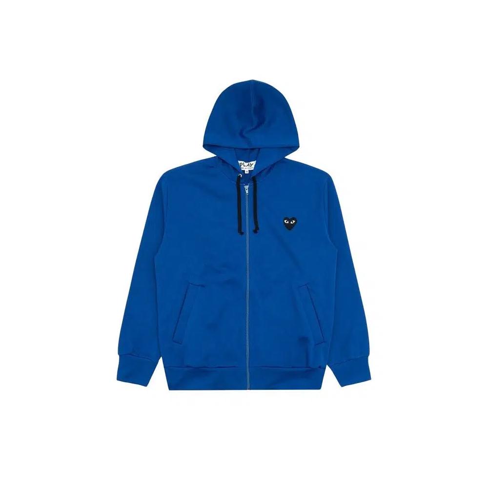 Молнии Comme des Garçons PLAY Zip Up Hoodie 'Blue' 1