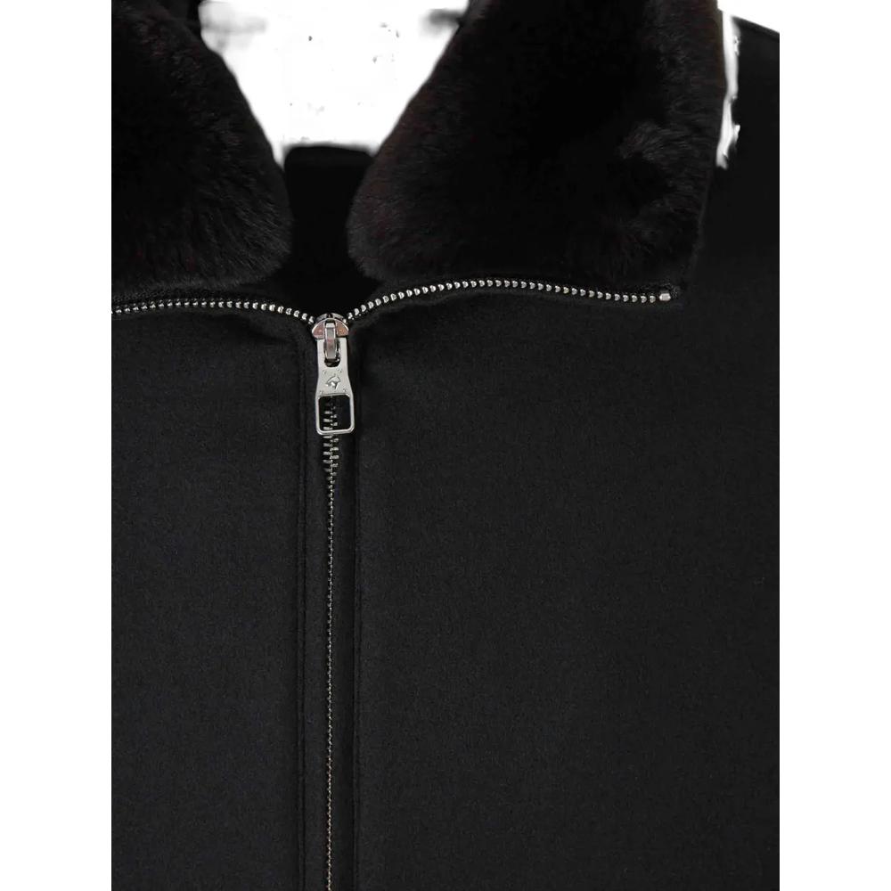 faux-fur collar bomber jacket 3